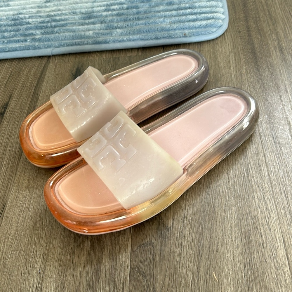 Tory Burch jelly slip ons